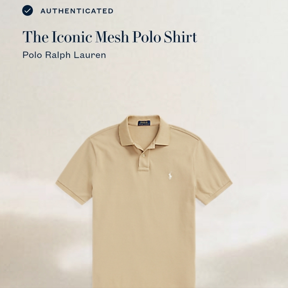 Polo Ralph Lauren Mesh Polo shirt beige/cream